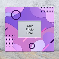 Colorful Labstract Wallpaper Theme White Wall Photo Frame 5  X 7 