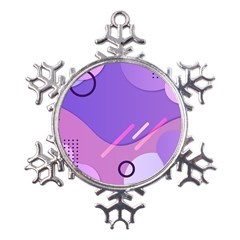 Colorful Labstract Wallpaper Theme Metal Large Snowflake Ornament