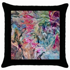 Flow Throw Pillow Case (black)