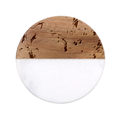 Flow Classic Marble Wood Coaster (round) 