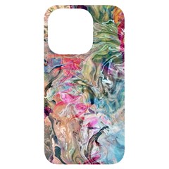 Flow Iphone 14 Pro Black Uv Print Case by kaleidomarblingart