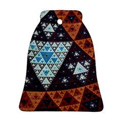 Fractal Triangle Geometric Abstract Pattern Ornament (bell)