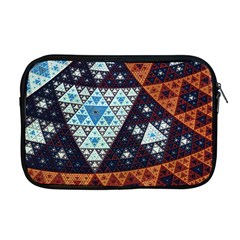 Fractal Triangle Geometric Abstract Pattern Apple Macbook Pro 17  Zipper Case