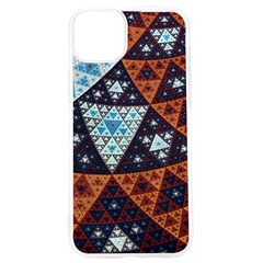 Fractal Triangle Geometric Abstract Pattern Iphone 15 Pro Tpu Uv Print Case by Cemarart