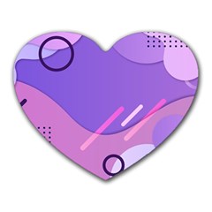 Colorful Labstract Wallpaper Theme Heart Mousepad