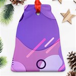 Colorful Labstract Wallpaper Theme Bell Ornament (Two Sides) Front