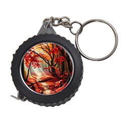 Forest Path Red Nature Measuring Tape