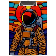 Astronaut A4 Acrylic Clipboard by AIDreaming