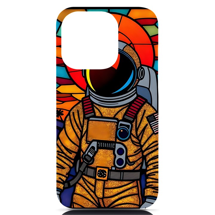 Astronaut iPhone 14 Pro Black UV Print Case