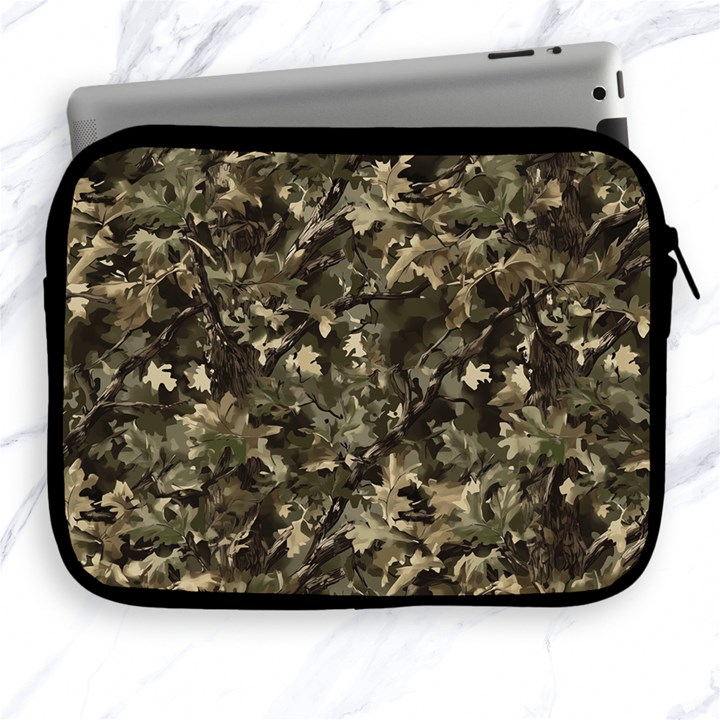 Camouflage Army Survival Uniform Apple iPad 2/3/4 Zipper Cases