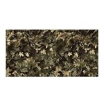 Camouflage Army Survival Uniform Satin Wrap 35  x 70  Front