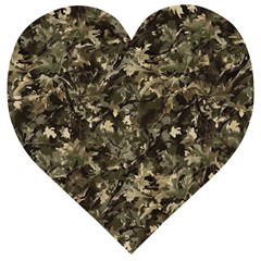 Camouflage Army Survival Uniform Wooden Puzzle Heart