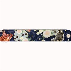 Japanese Wave Koi Illustration Pattern Small Bar Mat