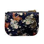 Japanese Wave Koi Illustration Pattern Mini Coin Purse Back