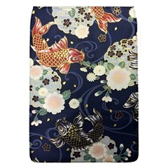 Japanese Wave Koi Illustration Pattern Removable Flap Cover (l) by Ndabl3x