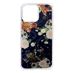 Japanese Wave Koi Illustration Pattern Iphone 14 Pro Max Tpu Uv Print Case