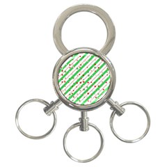 Christmas Paper Stars Pattern Texture Background Colorful Colors Seamless 3-ring Key Chain