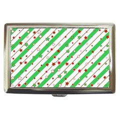 Christmas Paper Stars Pattern Texture Background Colorful Colors Seamless Cigarette Money Case