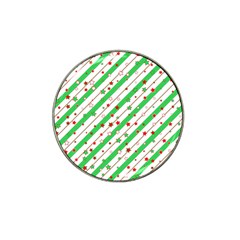 Christmas Paper Stars Pattern Texture Background Colorful Colors Seamless Hat Clip Ball Marker (4 Pack)