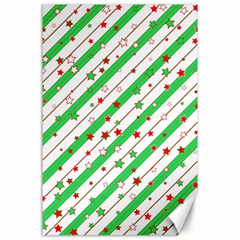 Christmas Paper Stars Pattern Texture Background Colorful Colors Seamless Canvas 24  X 36 