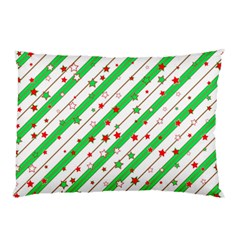 Christmas Paper Stars Pattern Texture Background Colorful Colors Seamless Pillow Case (two Sides)