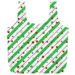 Christmas Paper Stars Pattern Texture Background Colorful Colors Seamless Full Print Recycle Bag (XXL) Front