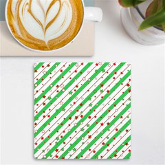 Christmas Paper Stars Pattern Texture Background Colorful Colors Seamless Uv Print Square Tile Coaster 