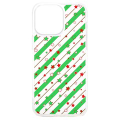 Christmas Paper Stars Pattern Texture Background Colorful Colors Seamless Iphone 15 Plus Tpu Uv Print Case by Ket1n9