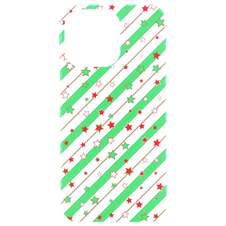 Christmas Paper Stars Pattern Texture Background Colorful Colors Seamless iPhone 15 Pro Max Black UV Print PC Hardshell Case