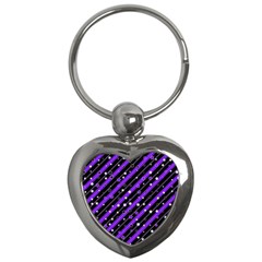 Christmas Paper Star Texture Key Chain (heart)