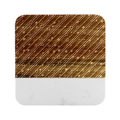 Christmas Paper Star Texture Marble Wood Coaster (square)