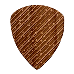 Christmas Paper Star Texture Wood Guitar Pick (Set of 10) Front