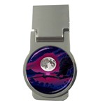 Dreamscape Oasis (AI+Human) Money Clips (Round)  Front