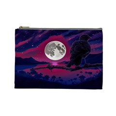 Dreamscape Oasis (ai+human) Cosmetic Bag (large)