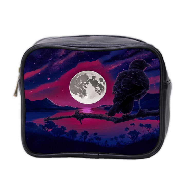 Dreamscape Oasis (AI+Human) Mini Toiletries Bag (Two Sides)