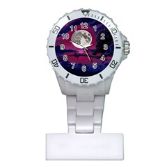 Dreamscape Oasis (ai+human) Plastic Nurses Watch by dflcprintsclothing