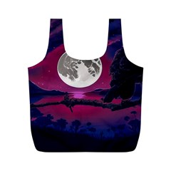 Dreamscape Oasis (ai+human) Full Print Recycle Bag (m)