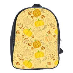 Pumpkins Autumn Fall Harvest School Bag (large) by Apenda