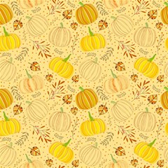 Pumpkins Autumn Fall Harvest Play Mat (square) by Apenda