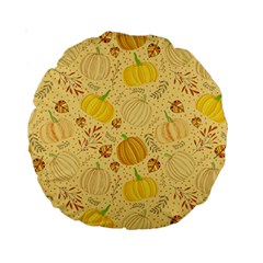 Pumpkins Autumn Fall Harvest Standard 15  Premium Round Cushions