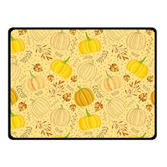 Pumpkins Autumn Fall Harvest Two Sides Fleece Blanket (small) by Apenda