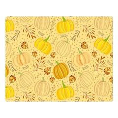 Pumpkins Autumn Fall Harvest Two Sides Premium Plush Fleece Blanket (large)