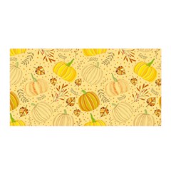 Pumpkins Autumn Fall Harvest Satin Wrap 35  X 70 