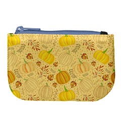 Pumpkins Autumn Fall Harvest Large Coin Purse