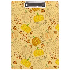 Pumpkins Autumn Fall Harvest A4 Acrylic Clipboard by Apenda