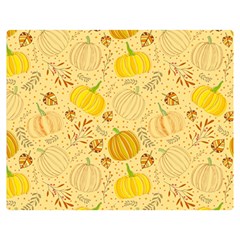 Pumpkins Autumn Fall Harvest Premium Plush Fleece Blanket (medium) by Apenda