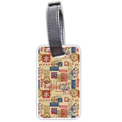 Letters Writing Paper Text Pattern Luggage Tag (one Side)