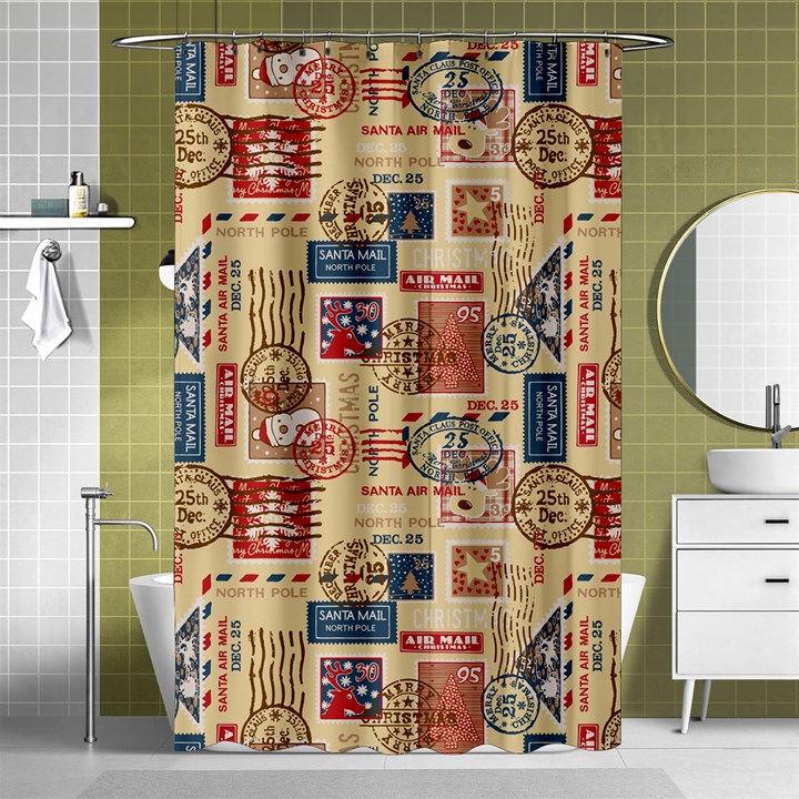 Letters Writing Paper Text Pattern Shower Curtain 48  x 72  (Small) 