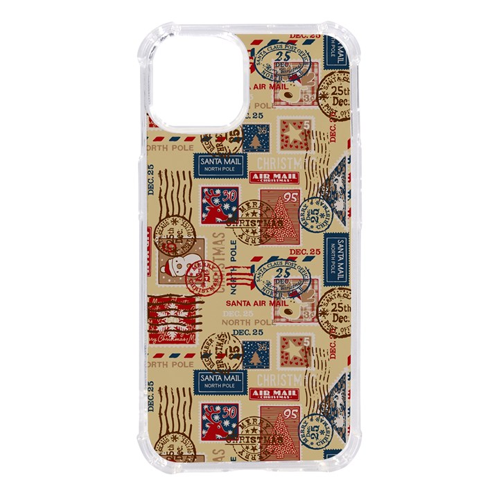 Letters Writing Paper Text Pattern iPhone 14 TPU UV Print Case