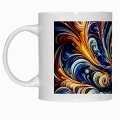 Colorful Motion Abstract Art White Mug